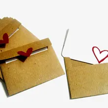 Свадебные конверты и открытки invitaion переработанная крафт-бумага на заказ цвета