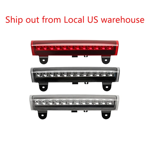 Housing Rear Roof 12 Led 3rd Third Brake Light For 00 06 Gmc 92 04 Housing Rear Roof 12 Led 3rd Third Brake Light For 00 06 Gmc 92 04 Chevy S10 Suburban Tahoe Yukon Red Smoked White