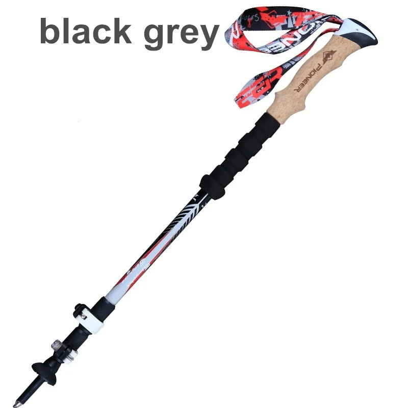 tp1027 black grey  Nordic walking sticks hiking sticks alpenstock walking cane Trekking poles mountain climbing sticks