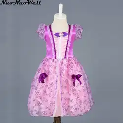 Хэллоуин Карнавал вечерние принцесса роль играют наряды высокое качество маскарад для девочек лидер Королевство Косплэй Розовое платье