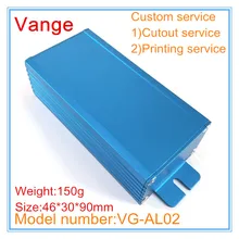 1 шт./лот экструдированная формовочная 6063-T5 алюминиевая коробка для проекта diy 46,2*29,6*90 мм Два цвета на устройство Wi-Fi настенная панель