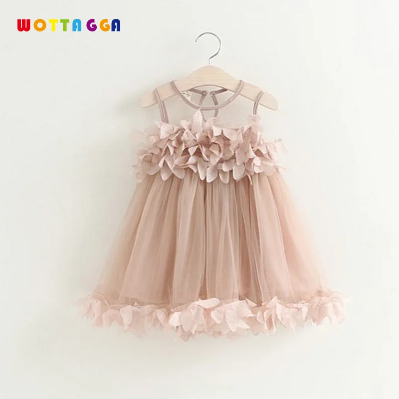 

2019 WOTTAGGA Korean Style Spring Children's Dress Regular Sleeve New Girl's Lace White Princess Children's Kids Dress Autumn