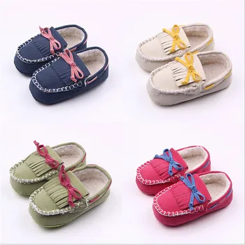 

Fashion Lovely Winter Warm Baby Shoes Newborn Boys Girls Lovely Fringe First Walkers Antislip Infants Crib Shoes