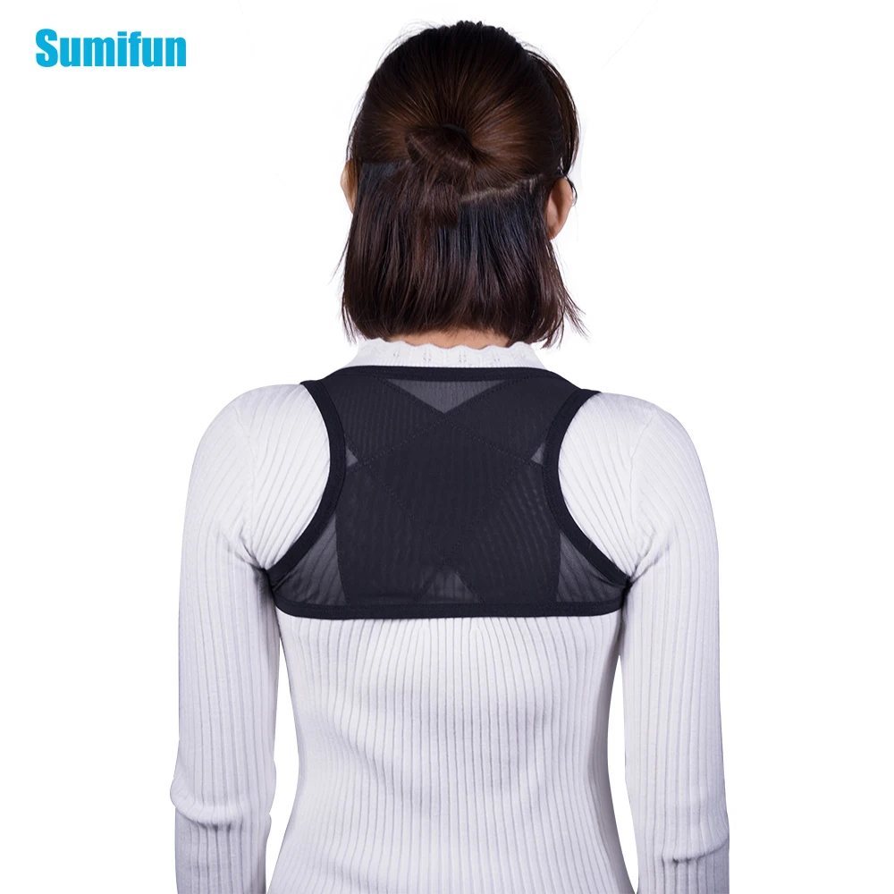 

1pcs Sumifun Female Women Upper Back Brace Support Belt Band Posture Corrector Back Shoulder Humpback Prevent For Health Z8001
