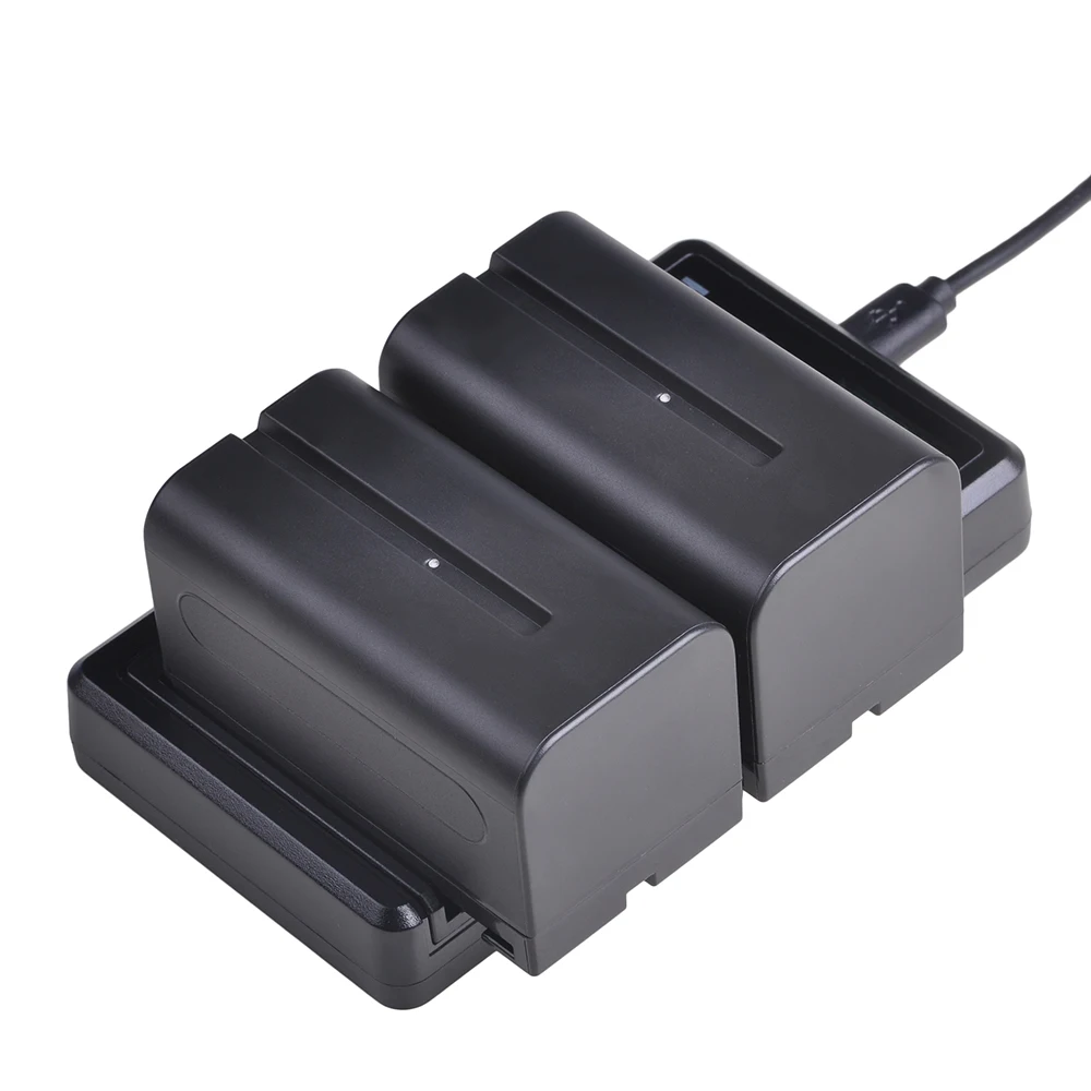 Billige 4PCS 5200mAh NP F770 NP F750 NP F770 np f750 NPF770 750 Batterien + LCD USB Ladegerät für Sony NP F550 NP F770 NP F750 F960 F970