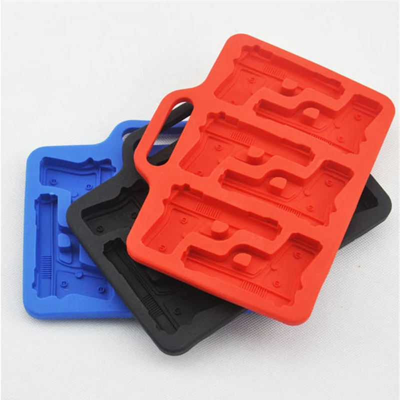 Buy 2PCS/Set DIY Ice Cube Mold Gun Bullet Shape Ice