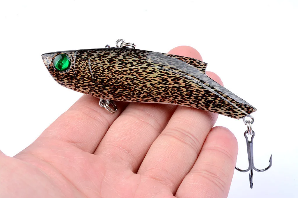  1Pcs Crankbait VIB Boat Fishing Baits Lure 9cm/26.5g 3D Printing Super Long Shot Artificial Pesca I