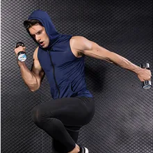 Летние мужские жилеты для бега быстросохнущие Компрессионные спортивные майки спортивная одежда для фитнеса футболки без рукавов спортивная майка для бега толстовки