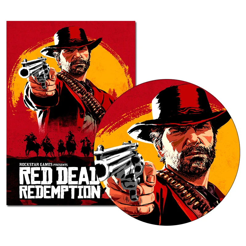 Red Dead Redemption 2 игры Холст плакат настенный художественный принт живопись 20x30 60x90 см обои Декоративная Настенная картина для гостиной