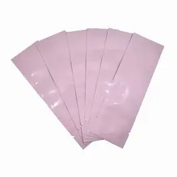 1000 шт./лот плоской подошве розовый чистый Алюминий Фольга продается упаковки сумки вакуумный мешок тепла герметизирующее уплотнение мешки