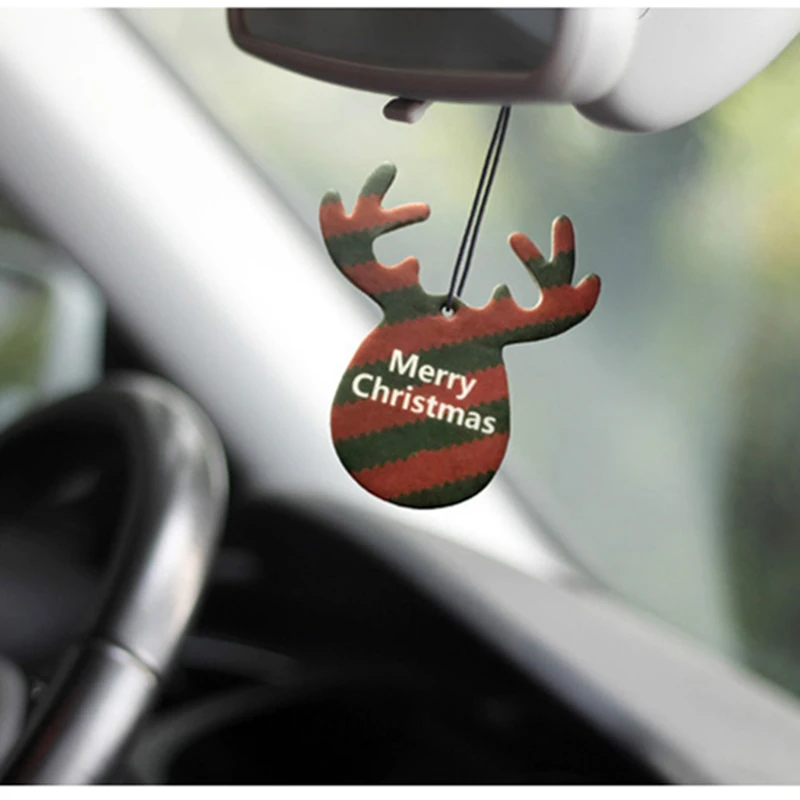 Автомобильный освежитель воздуха в форме оленя, автомобильный освежитель воздуха для Счастливого Рождества, Подарочный ароматизатор, автомобильный парфюм, авто украшение