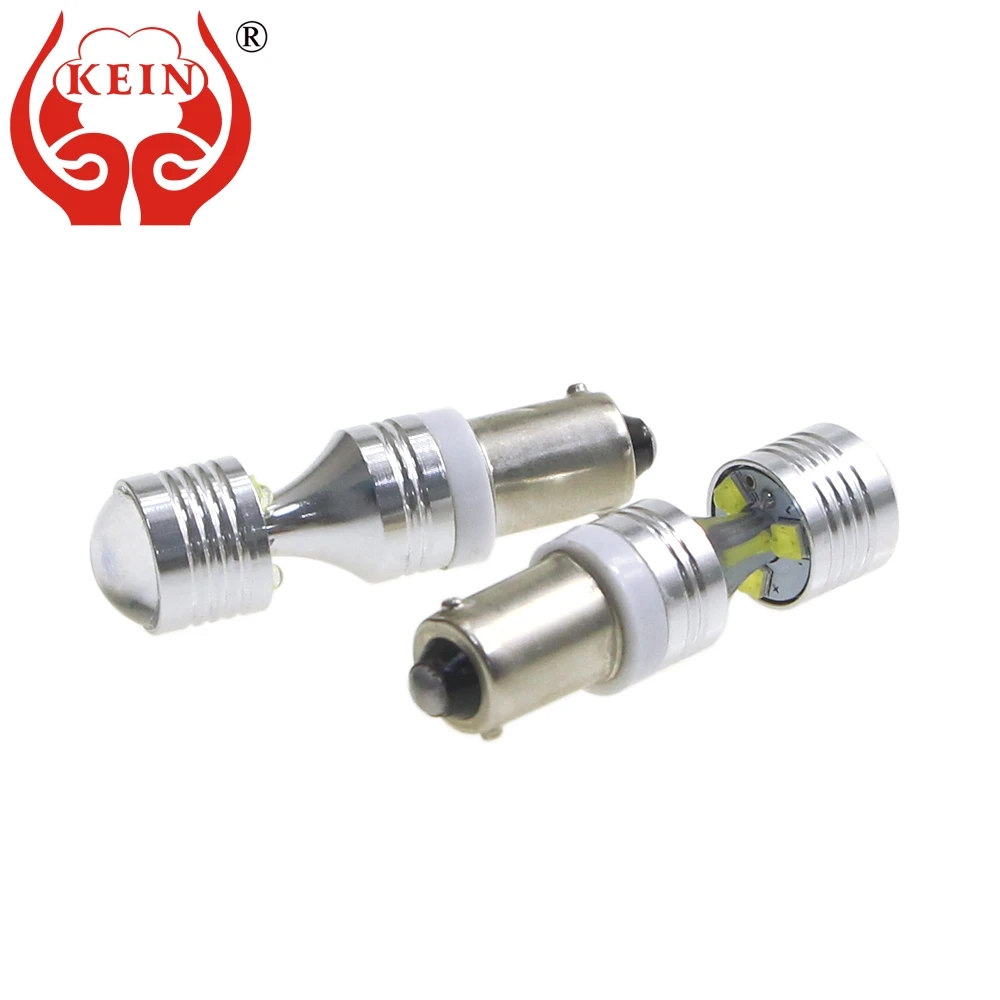 

KEIN 2PCS HD Lens T11 363 BA9S LED Bulb T4W CANBUS Auto Car Reverse Side Wedge Tail Interior Lights Vehicle Lamps white 30W 12V