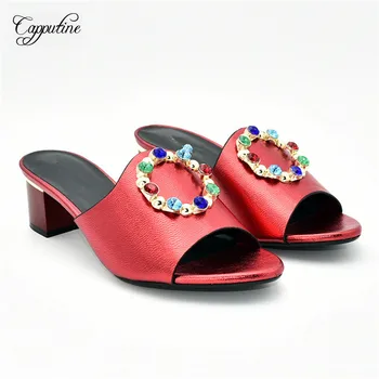 

Wonderful red with colorful crystal stones high heel wedding/praty shoes 77-7, heel height 5cm, 5 color ,size 38-42