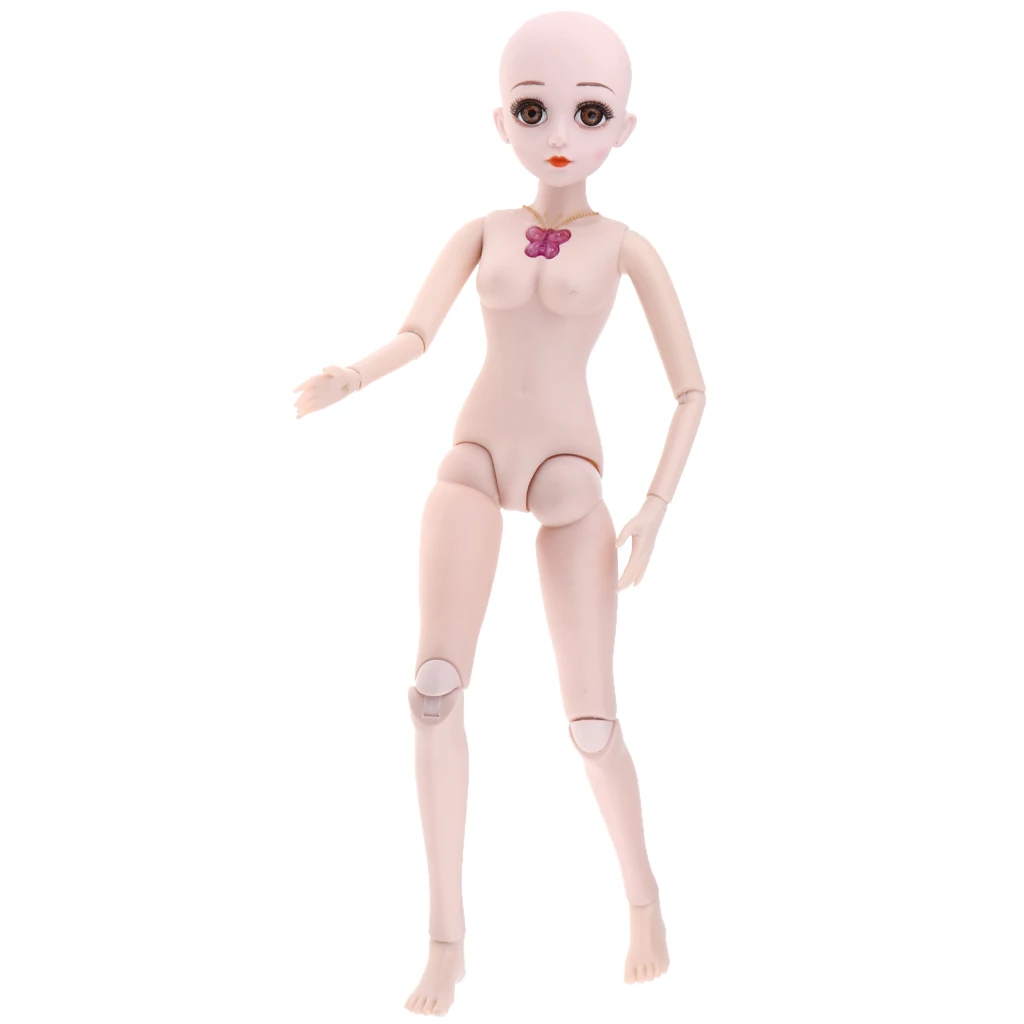 1/3 BJD женская кукла Гибкая голая модель тела кукла на шарнирах тело с макияж голова для ночной кукла Лолита(музыка