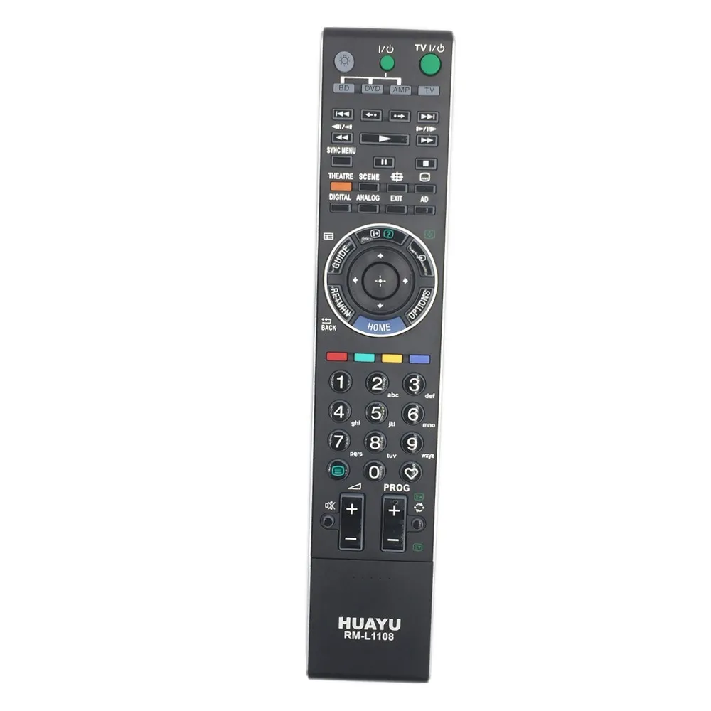 

RM-L1108 Remote Control for Sony BRAVIA TV W/XBR/ Series LCD Television with backlit KLV-52W300A KDL-40W3000 RM-GA017 RM-YD017
