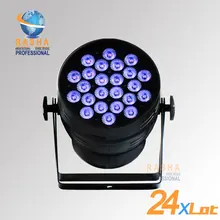 24X LOT Rasha Hex Lion Rasha 24pcs*18W 6in1 RGBAW UV Alumnium LED Par Light UV LED Par Can Stage LED Projector For Stage Party