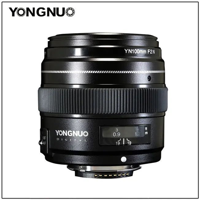 Объектив YONGNUO YN100mm F2N AF/MF с большой диафрагмой Стандартный Средний телеобъектив