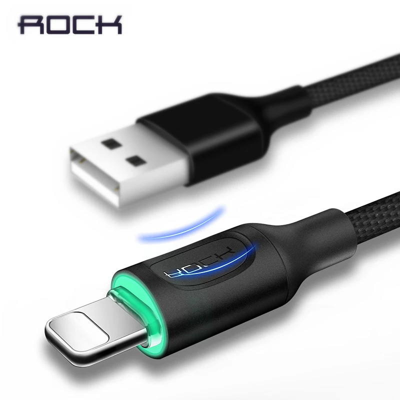 Обновленный usb кабель с автоматическим отключением для iPhone X 8 7 6 ROCK 2 1 А