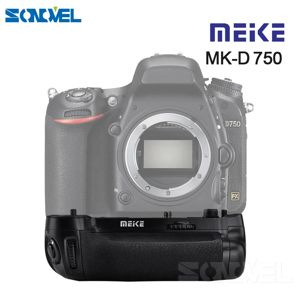 Запасной аккумулятор для зеркального фотоаппарата Nikon D750|meike mk-d750|battery gripbattery pack grip