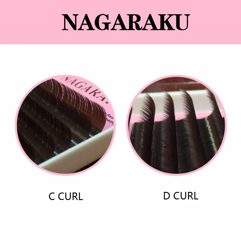 Nagaraku 10 чехлов коричневые цветные ресницы для наращивания Премиум Мягкая искусственная норка B C D Коричневые Ресницы Макияж инструменты 16 линий каждый чехол