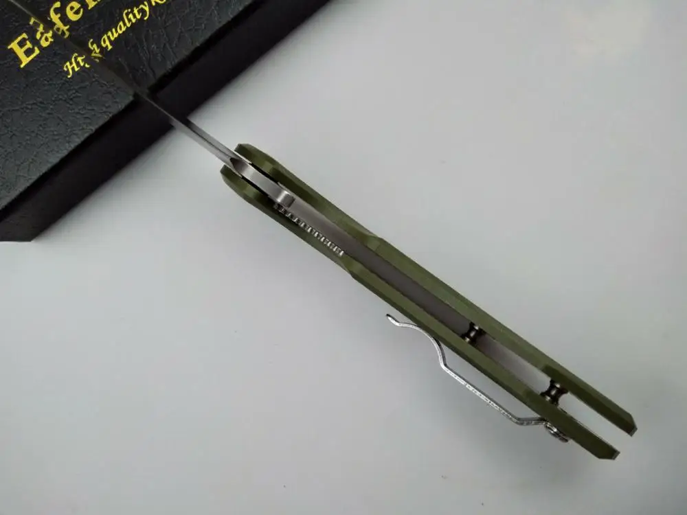 Eafengrow карманный складной нож лезвие G10 Ручка Кемпинг Охота выживания спасательные ножи шарикоподшипник Флиппер Открытый EDC инструменты