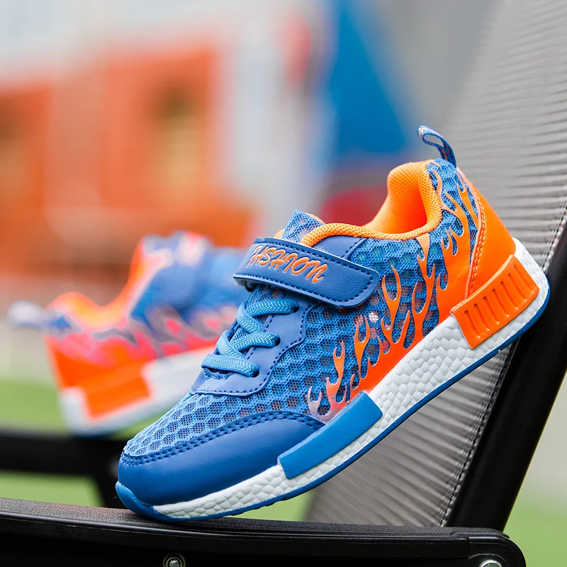 

Walking Sneakers For Boys Summer Breathable Mesh Boys Sport Shoes Blue Red Boys Children Sneakers Light Kids Running Shoes