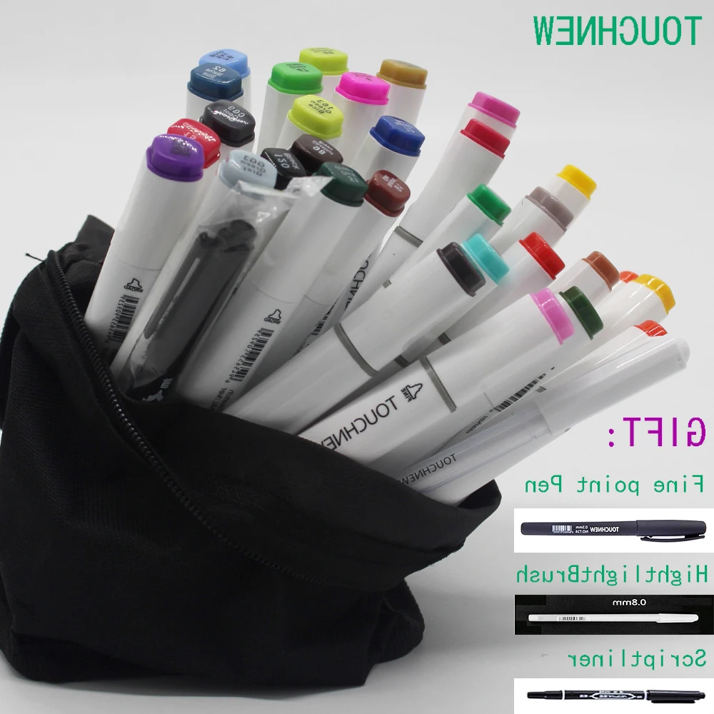 

six generations two-headed alcohol oily mark brush pen hand-painted 30 48 72 sketch fine markers manga drawing