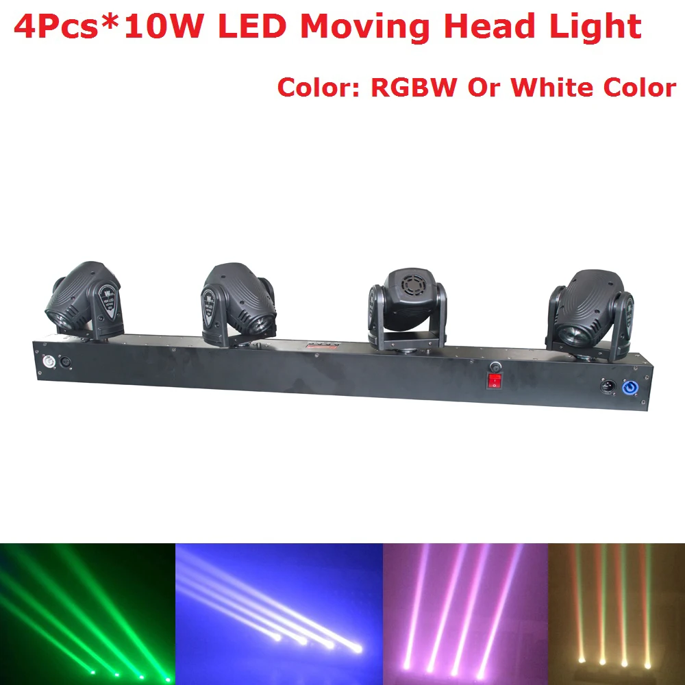 2019 HOT LED Bar Beam Moving Head Stage Light 4X10W RGBW 4IN1 LED Beam Lights Perfect For Party Wedding Disco Events Lighting