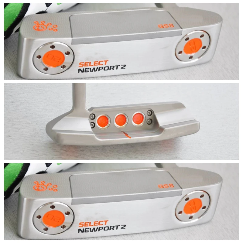 

16 NEWPORT Silver Orange Clown GSS Edition Limited SELECT Golf Putter Clubs 33/34/35inch Grip Optional Colour With HeadCover
