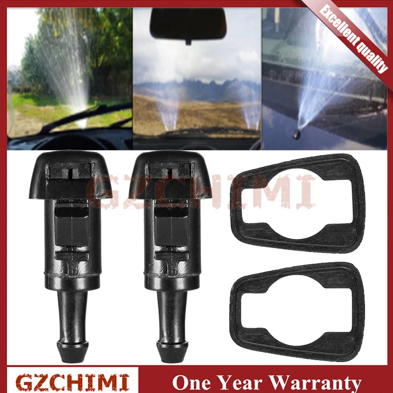 4805742Ab Kit Getto Spray 2 Pezzi Ugelli Lavavetri Anteriore Per Chrysler Dodge Jeep Ram-Sostituisce