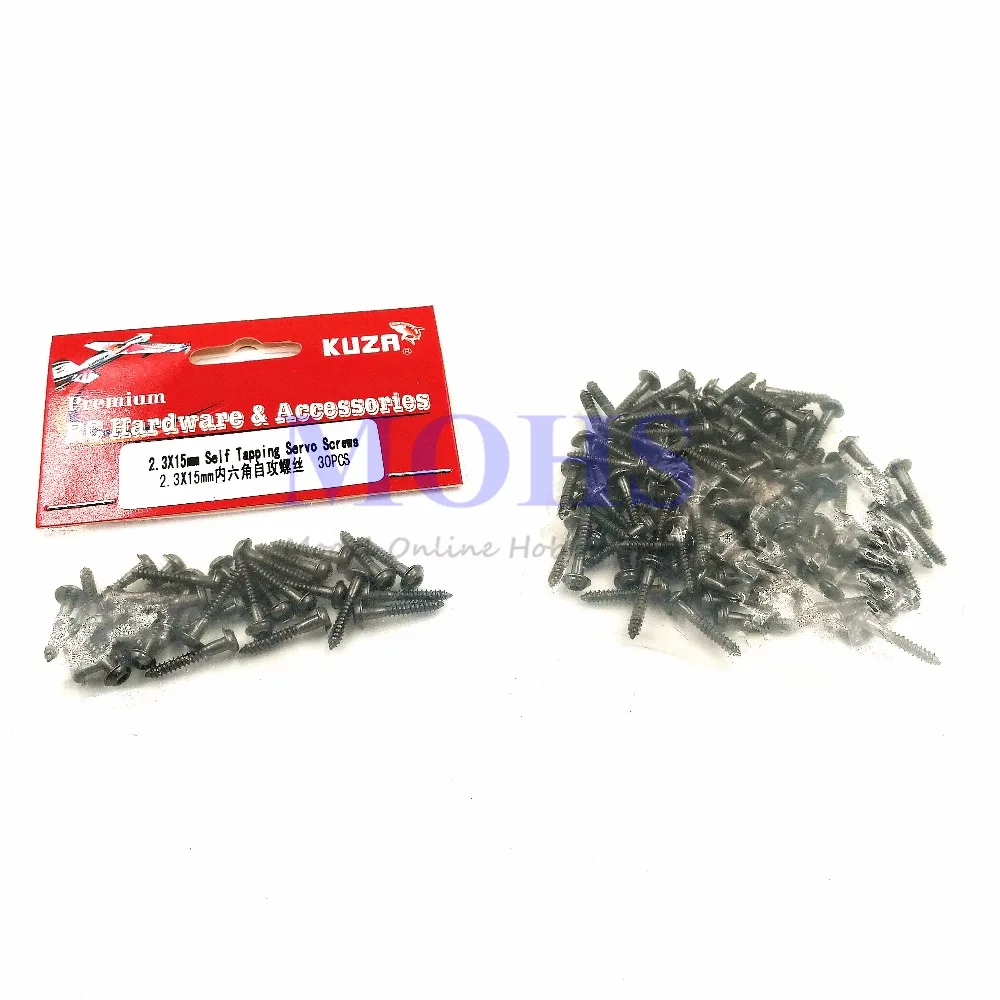 KUZA original servo screws 2.3mm x 15mm inner hexagon screws w/ washer