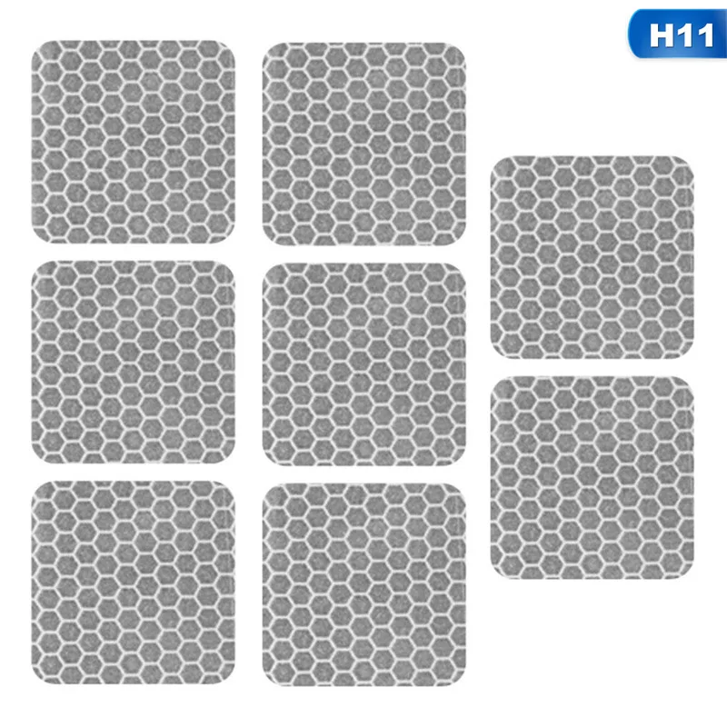 Автомобильные Светоотражающие предупреждающие полосы, лента для автомобильного бампера, светоотражающие полосы, безопасные светоотражающие наклейки, наклейки для автомобиля - Цвет: H11