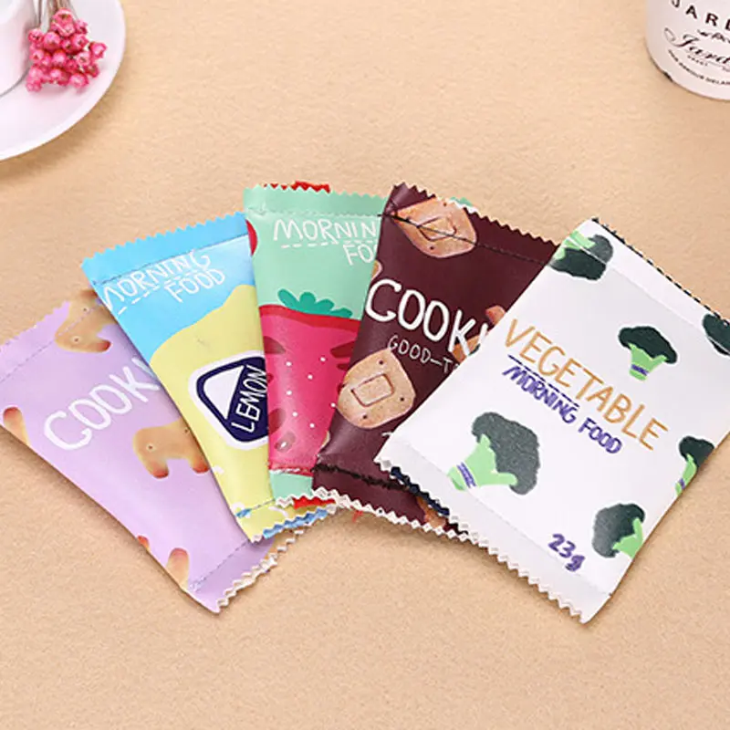 

Fashion Fun Snacks Biscuit PU Waterproof Zipper Wallet Child Girl Boy Purse Coin Purse Wallet LBY2017