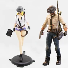 Game Playerunknowns Battlegrounds PUBG Character Male and Female Action Figure Collection Toys for Gift