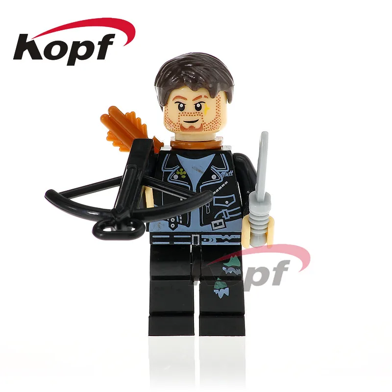 

Single Sale Super Heroes Daryl Dixon The Walking Dead Maggie Green Glenn Rhee Building Blocks Children Gift Toys Model XH 580
