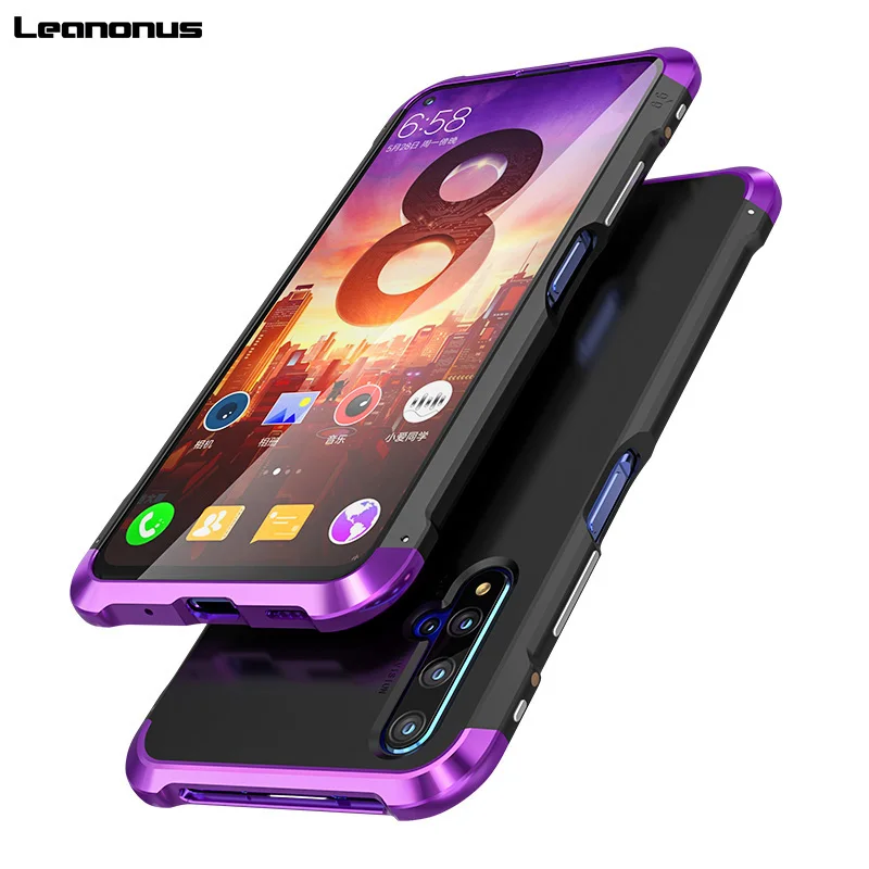 

For Huawei Honor 20 Case Hybrid Aluminum Metal Bumper Hard PC Shockproof Case for Huawei Honor 20 20 Pro P20 P30 Pro Cover