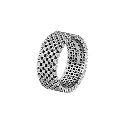 CKK 925 пробы серебро геральдический кольцо с рисунком в клетку для Для женщин оригинальные украшения DIY решений ювелирные Юбилей подарок