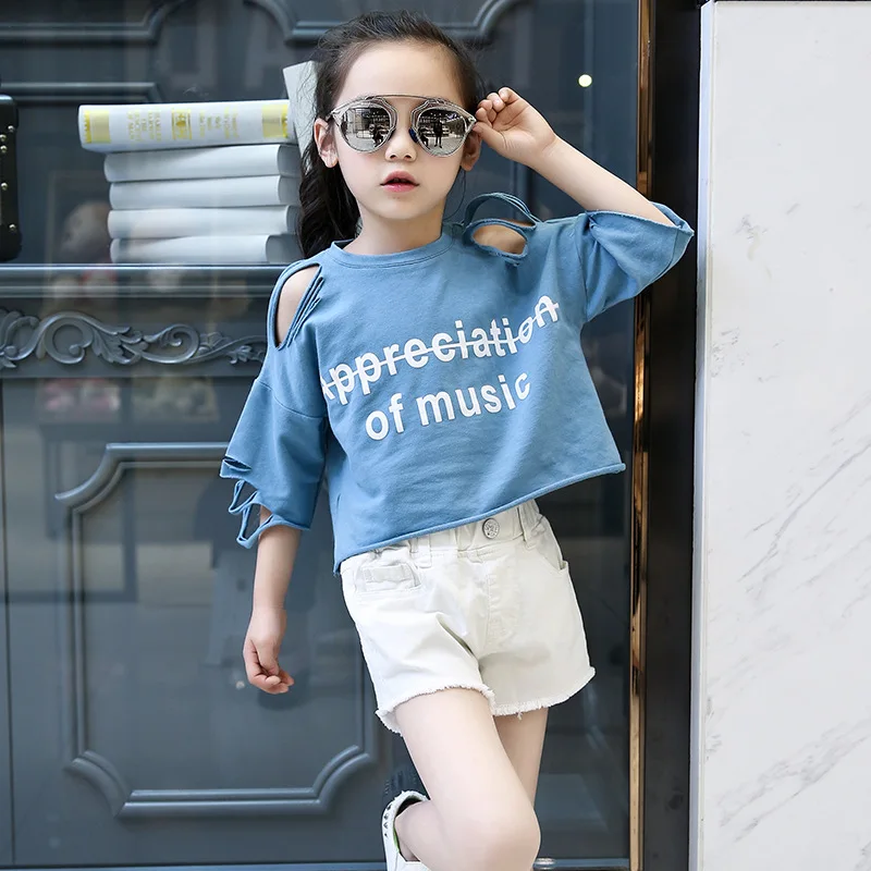 2018 torkerna new short sleeve t shirt chidlren girls cotton top loose ...