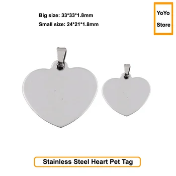 

Design Heart Shaped Pet Tag Pendant Charm Dog Name Tags Engraved,Free Shipping