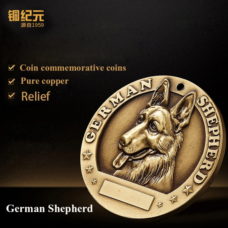 Copper Personalized Dog ID Tag German Shepherd specia Customized Engraved Pet Nameplate Tags