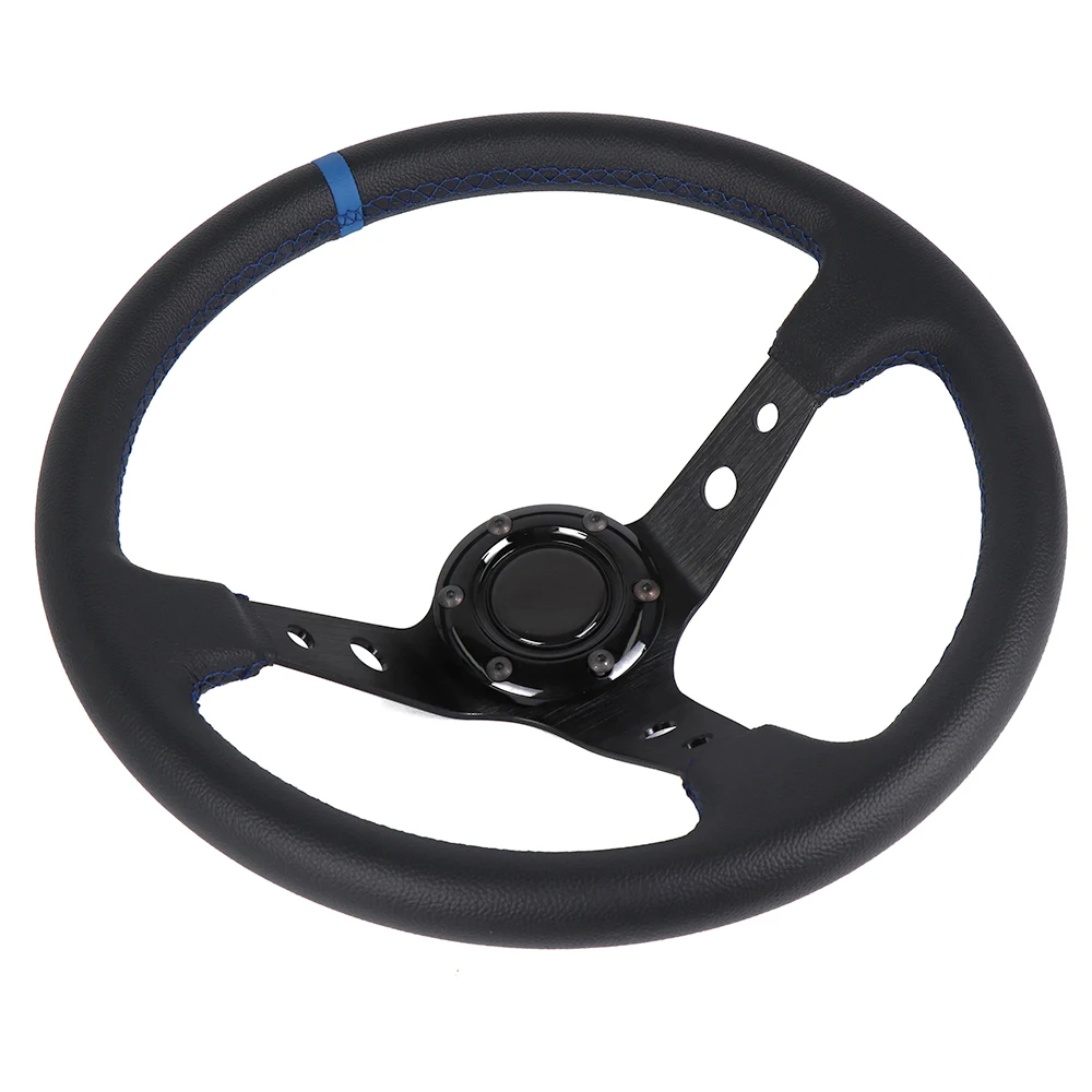 

335mm Universal Car Steering Wheel in Steering Wheels and Hubs Racing Aluminum Frame Steering Wheel For Most Cars