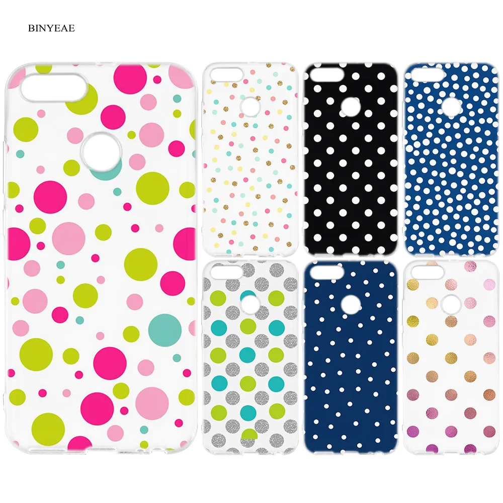 

BINYEAE Polka Dots Silicone Case Cover for Xiaomi A1 A2 8 SE Redmi Note 4X 5 6 5A 6A S2 Pro Back Cover Coque Shell Fundas Capa