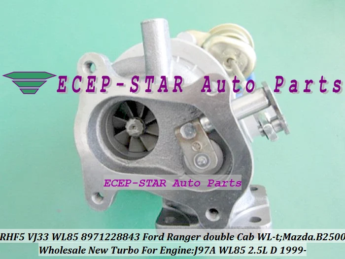RHF5 VJ33 WL85 8971228843 VC430090 Turbo Turbine Turbocharger For FORD Ranger Double Cab WL-T For MAZDA B2500 J97A 2.5L D 109HP (5)