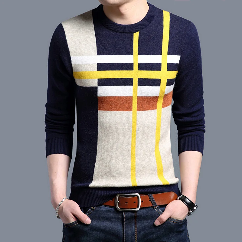 NIANJEEP luxury Sweater Men clothes Arrival Casual Pullover Men Autumn