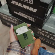 Популярный бренд камуфляжная Военная коробка сверхмощная Защитная крышка для Apple Airpods беспроводная Bluetooth гарнитура Air pods 2 чехла