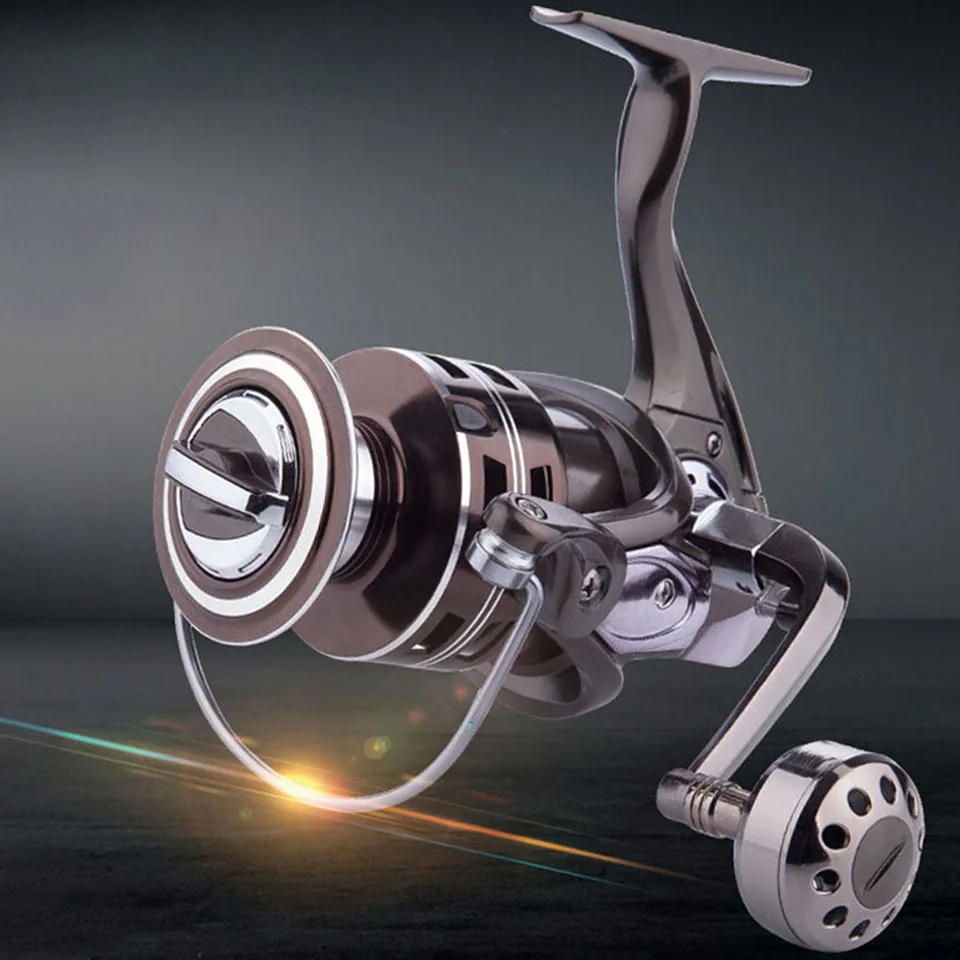 

13+1BB 5.2:1 Aluminum Alloy Fishing Reel Spinning Reel Right Left Hand Inter-changeable Front Drag Wheel 1000-7000 Series