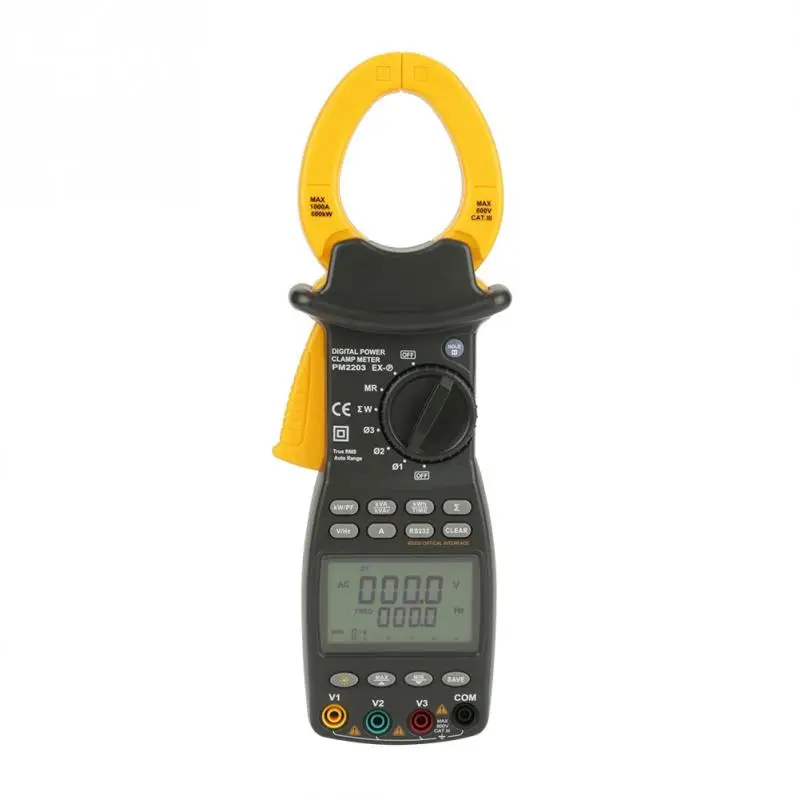 PEAKMETER MS2203 Professional R50mm 3 Phase Digital Multimeter Power Factor Clamp Meter Tools