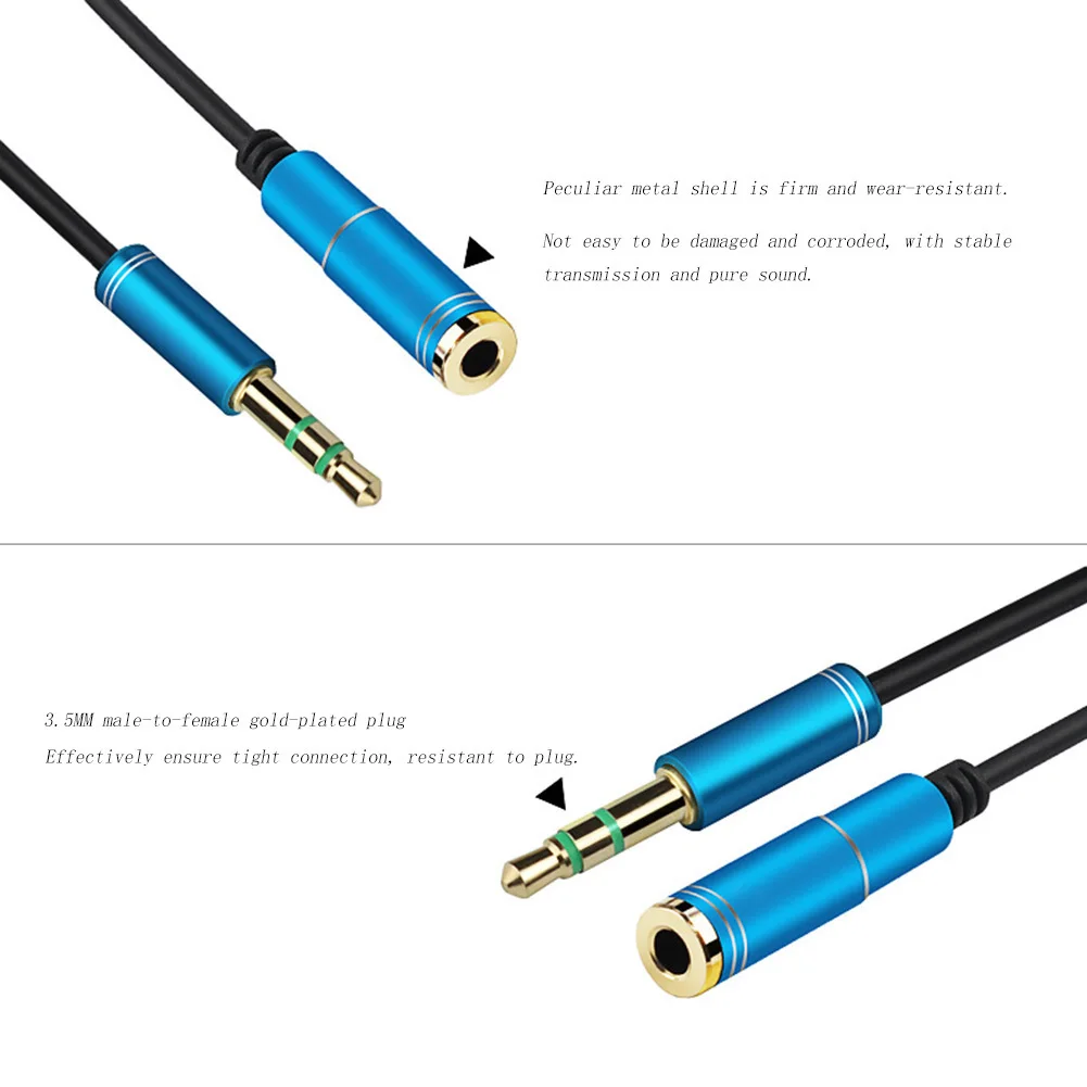 Jack 3.5mm Male to Female Audio Cable Headphone Aux Extension Cable 1m 1.5m 2m 3m for Computer Cellphone TV MP3/4 CD players