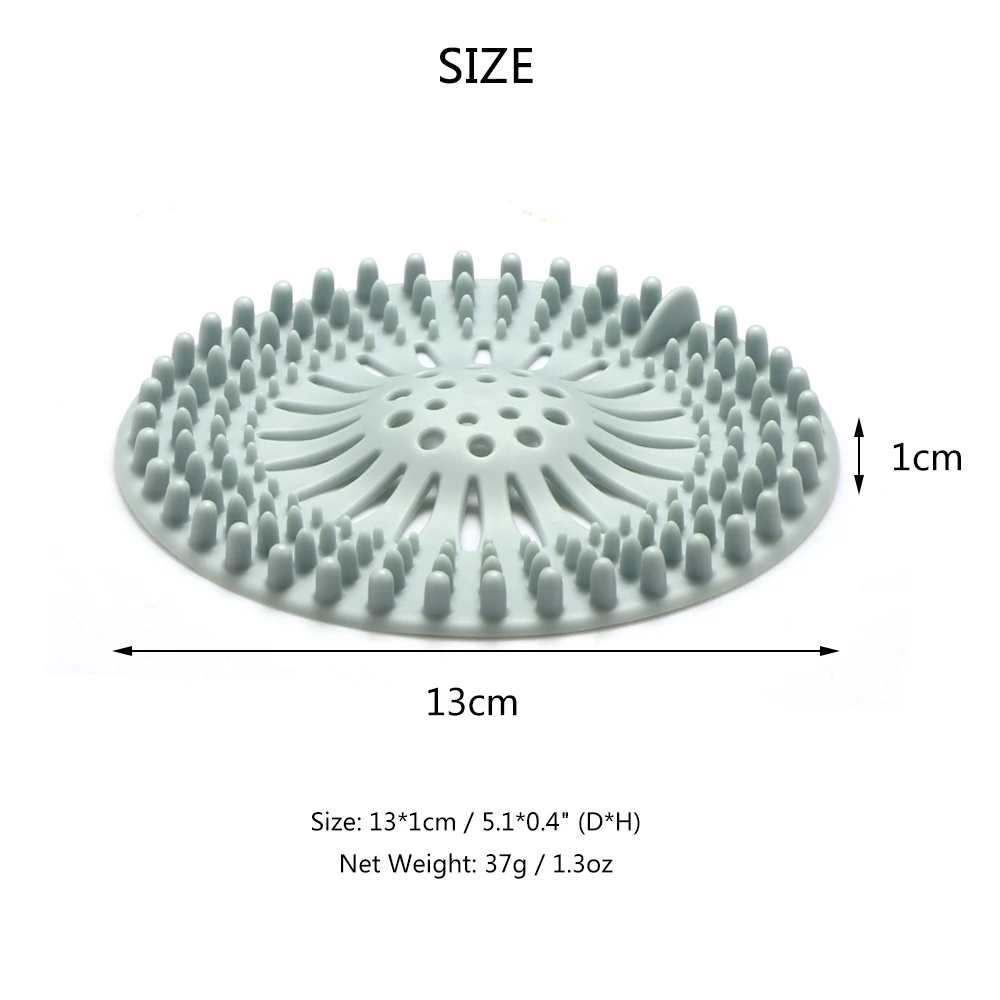 Силиконовые в форме цветка в форме Слив для кухонной раковины слив в ванной раковины Крышка для дренажа решетка для раковины канализационных волос сетчатый фильтр