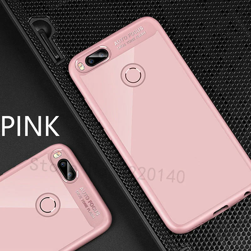 Transparent Protective Cover Cases For Xiaomi A1 MI 5X Full TPU&Acrylic Transparent Back Case For Xiaomi 5X mia1 mi5x Shell Capa12
